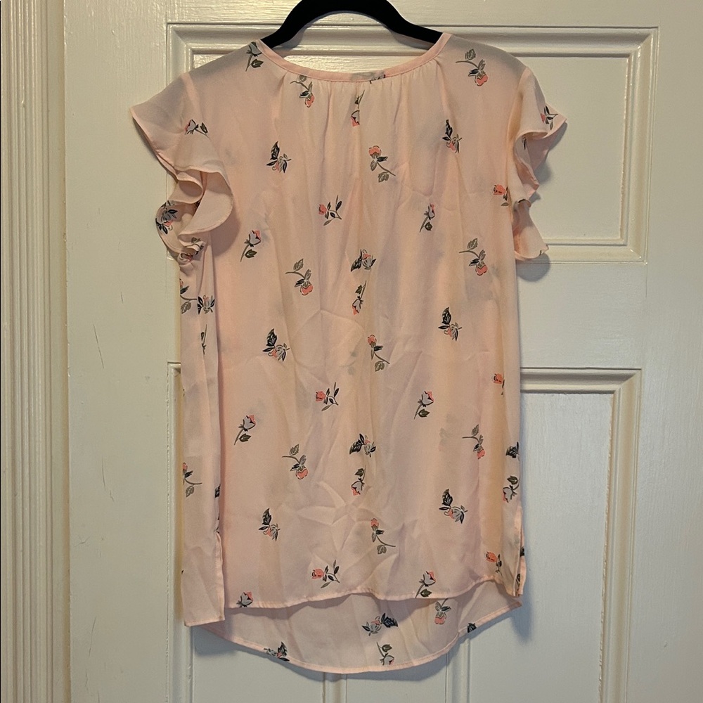 Loft Floral Pink Blouse